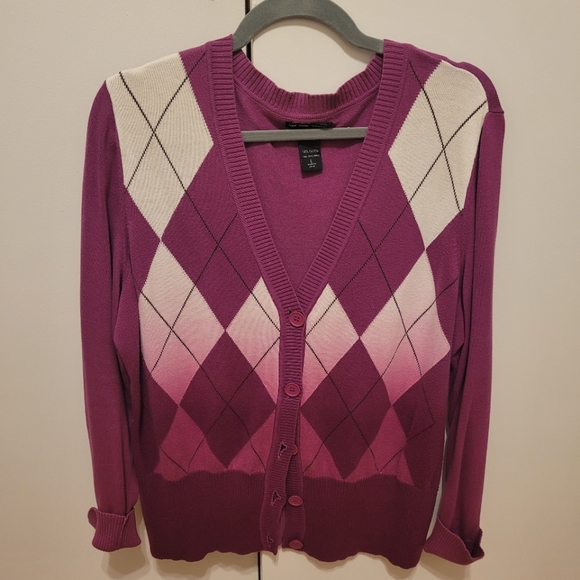 New York & Company Plaid Cardigan - Picture 1 of 3